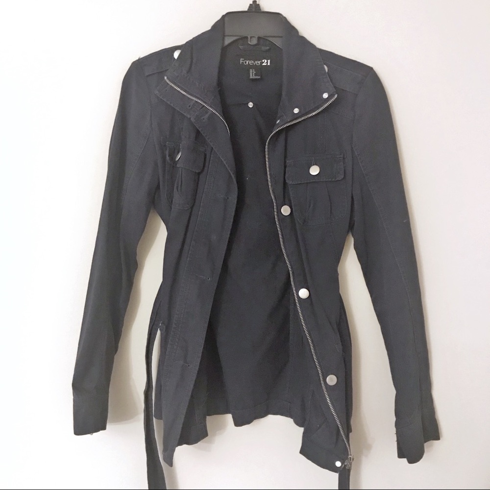 Navy Blue Utility Jacket